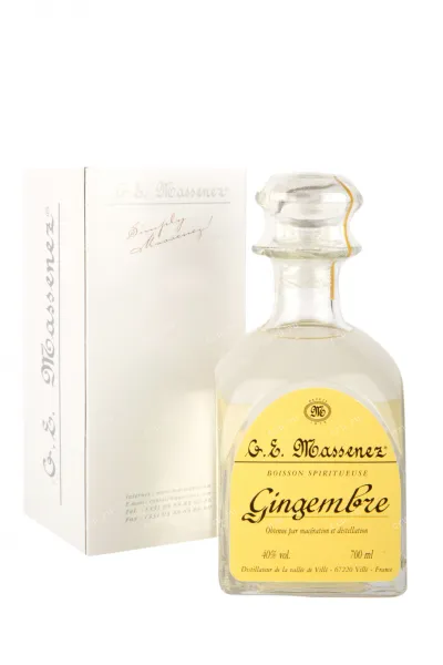 Дистиллят Massenez Eau de vie Gingembre gift box  0.7 л