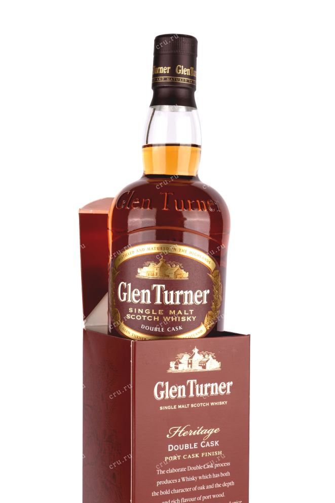 В подарочной коробке Glen Turner Heritage Double Cask gift box 0.7 л