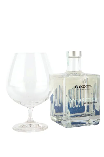 Коньяк Godet Antarctica Folle Blanche giftset with 1 glass   0.5 л