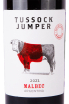 Этикетка Tussock Jumper Malbec 2021 0.75 л