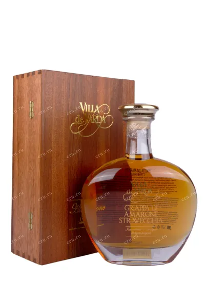 Граппа Villa de Varda Grappa di Amarone Stravecchia wooden box  0.7 л