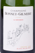 Шампанское Bonnet Gilmert La Reserve Grand Cru Blanc de Blancs Brut 2021 0,375 л