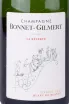 Шампанское Bonnet Gilmert La Reserve Grand Cru Blanc de Blancs Brut 2021 0,375 л