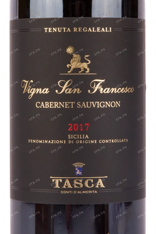 Вино Tasca d'Almerita Vigna San Francesco Cabernet Sauvignon  2017 0.75 л