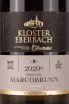 Этикетка Kloster Eberbach Marcobrunn GG Riesling 2020 0.75 л