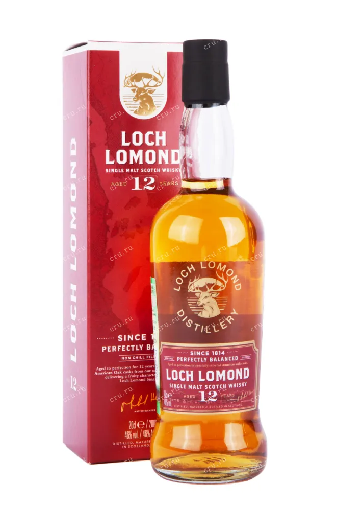 Виски Loch Lomond Single Malt 12 years with gift box  0.2 л