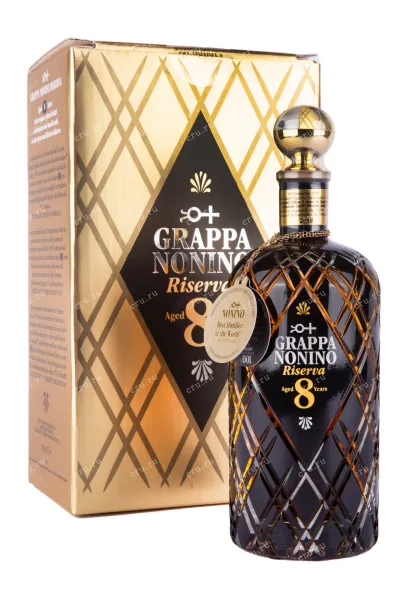 Граппа Nonino Riserva 8 years with gift box 2009 0.7 л