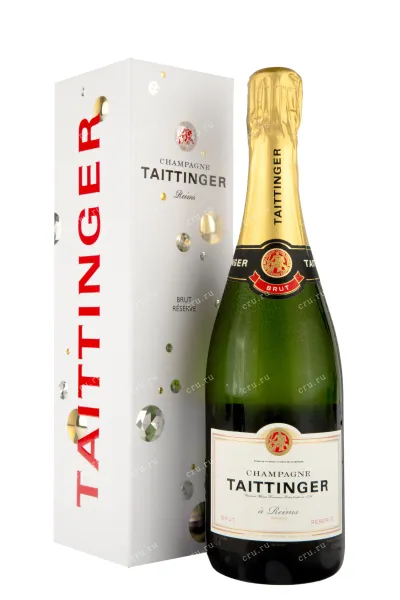 Шампанское Taittinger Brut Reserve in gift box 2017 0.75 л