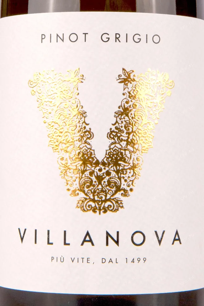 Этикетка Villanova Pinot Grigio Collio 0.75 л