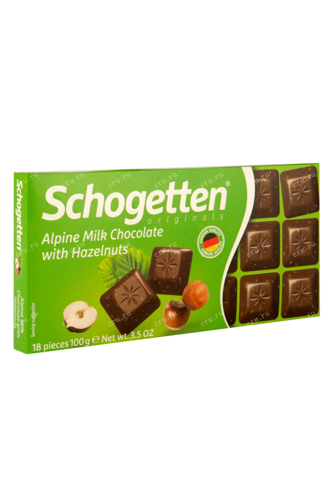 Шоколад Шогеттен Альпийский молочный с обжаренным фундуком