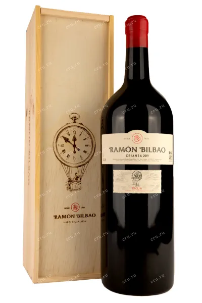 Вино Ramon Bilbao Crianza in wooden box 2019 5 л