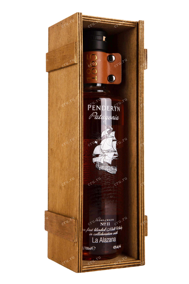 В деревянной коробке Penderyn Patagonia in wooden box 0.7 л