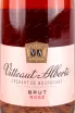 Этикетка Vitteaut-Alberti Cremant de Bourgogne Rose Brut 0.75 л