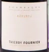 Этикетка игристого вина Thierry Fournier Reserve Brut 0.375 л