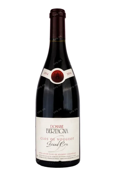 Вино Clos de Vougeot Grand Cru Domaine Bertagna 2014 2014 0.75 л