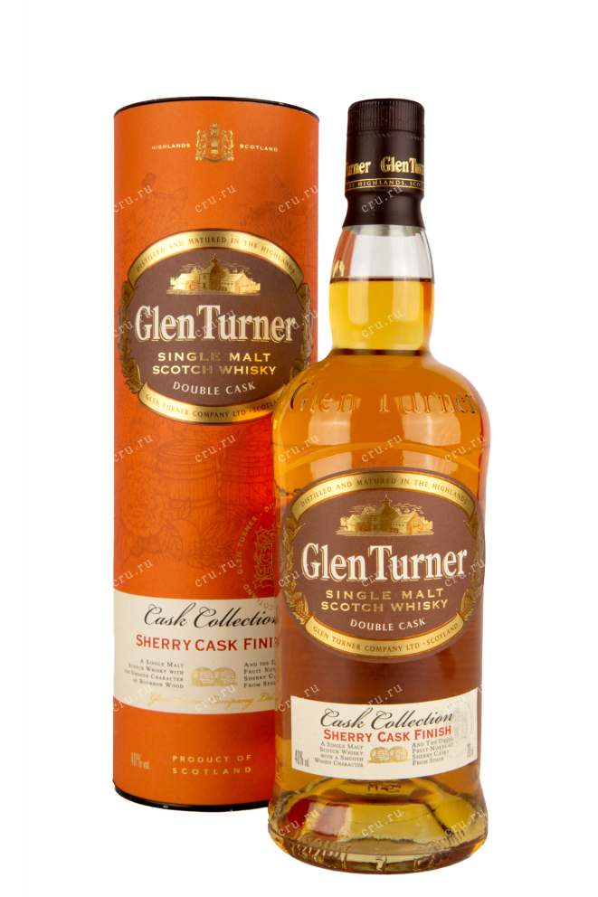 Виски Glen Turner Double Cask Sherry Cask Finish in tube  0.7 л