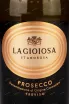 Этикетка La Gioiosa Prosecco Treviso in giftbox 2021 0.75 л