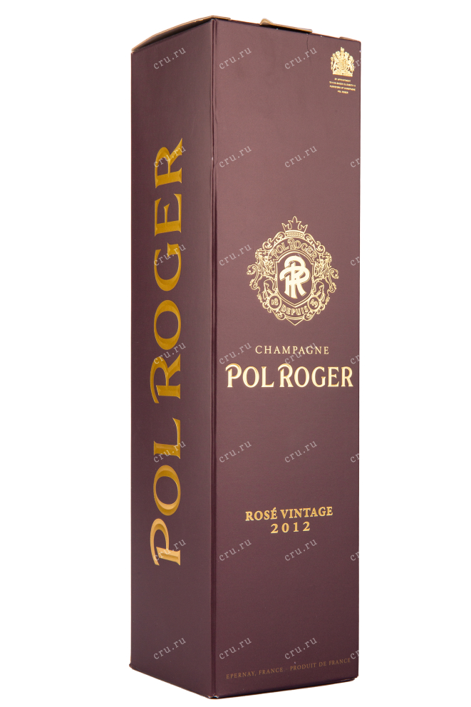 Подарочная коробка игристого вина Pol Roger Brut Rose with gift box 2012 0.75 л