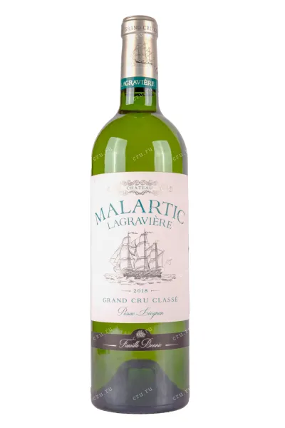 Вино Chateau Malartic Lagraviere Pessac Leognan Blanc 2018 0.75 л