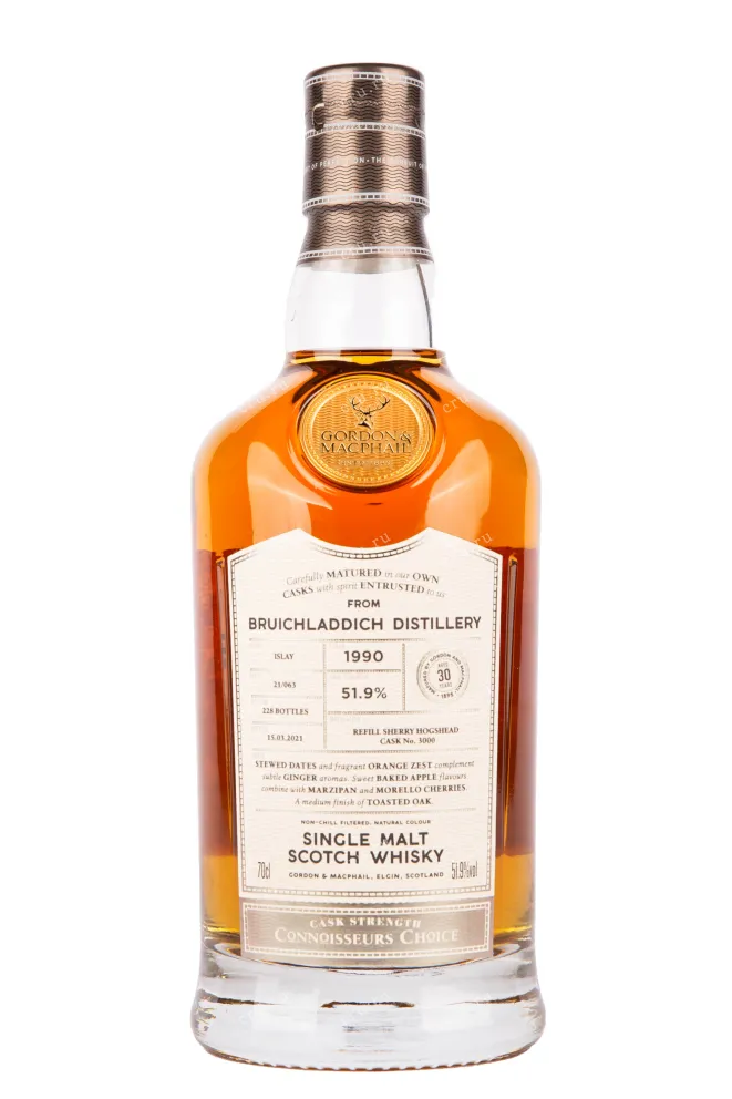 Виски Bruichladdich Cask Strength Connoisseurs Choice 1990 0.7 л