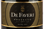 Этикетка вина Де Фавери Просекко Экстра Драй 0,75