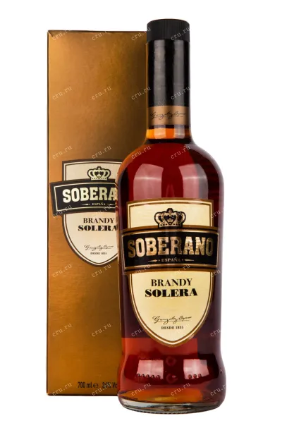 Бренди де Херес Soberano Solera with gift box  0.7 л