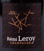 Этикетка игристого вина Remi Leroy Blanc de Blancs Millesime 2016 0.75 л