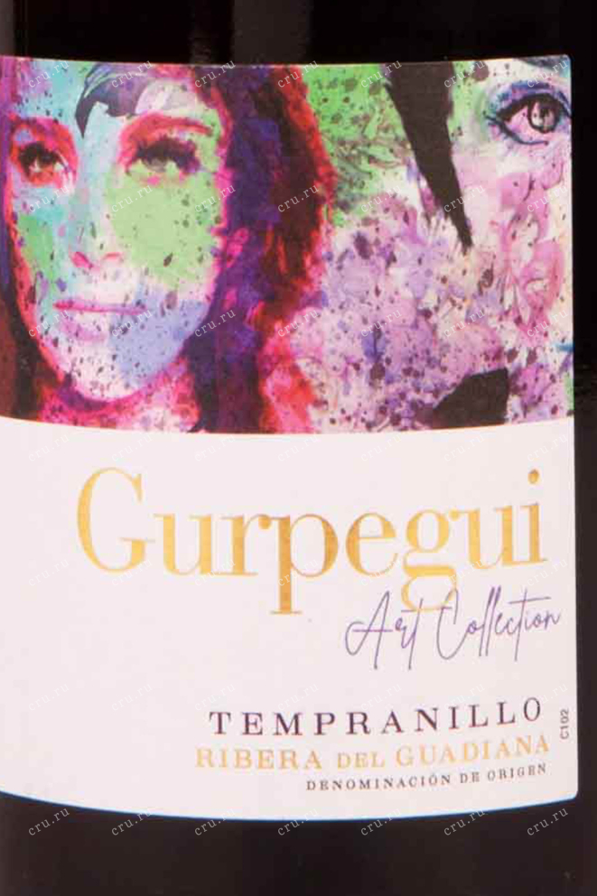 Этикетка Tempranillo Art Collection Gurpegui 2021 0.75 л