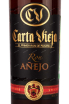 Этикетка Carta Vieja Anejo 0.75 л