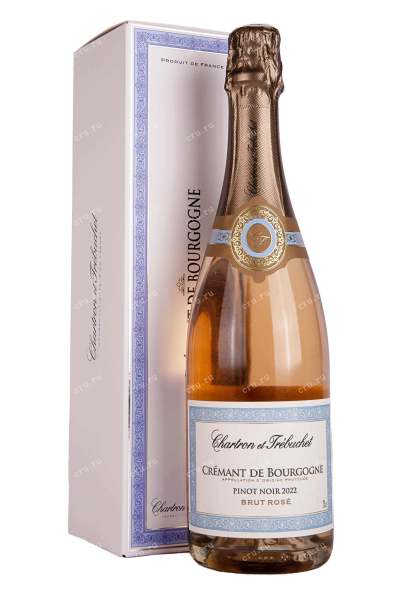 Игристое вино Chartron et Trebuchet Cremant de Bourgogne Pinot Noir in gift box 2022 0.75 л