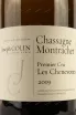 Этикетка Chassagne-Montrachet Premier Cru Joseph Drouhin Les Chenevottes 2019 0.75 л