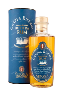 Граппа Sibona Riserva Rum Wood Finish in tube  0.5 л