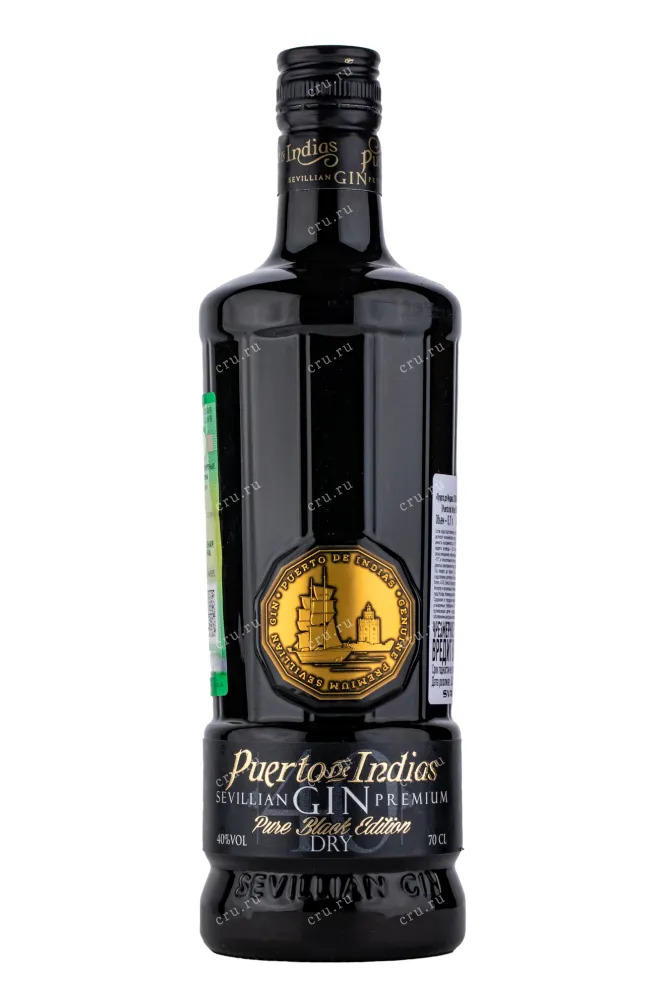 Джин Puerto de Indias Pure Black Edition Dry  0.7 л