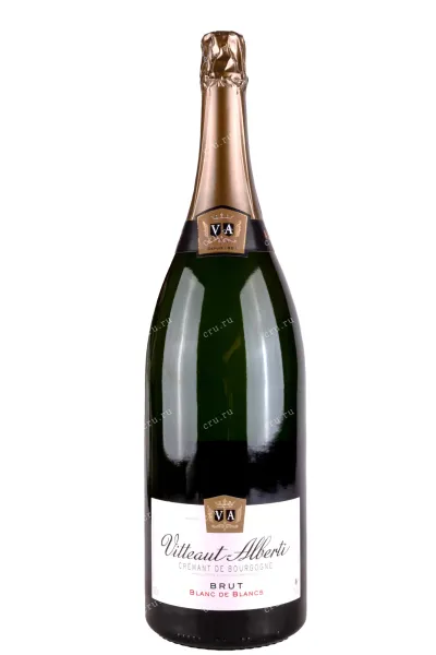 Игристое вино Vitteaut-Alberti Cremant de Bourgogne Blanc de Blancs Brut 2020 3 л