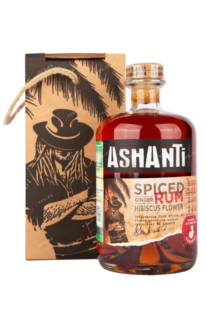 Ром Ashanti Spiced with gift box  0.7 л