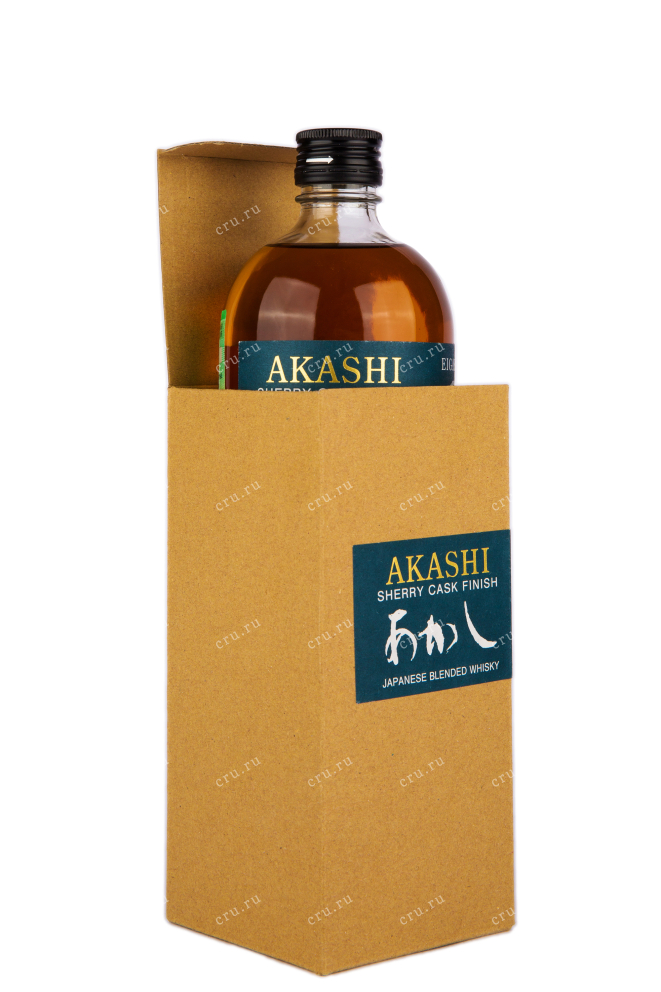 Бутылка виски Акаши Шерри Каск Финиш 0.5 в подарочной коробке