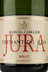 Этикетка Marcel Cabelier Cremant du Jura Brut 2019 0.75 л