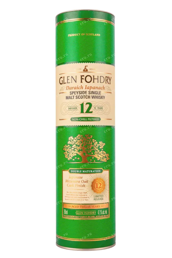 Туба Glen Fohdry 12 years oak cask in tube 0.75 л