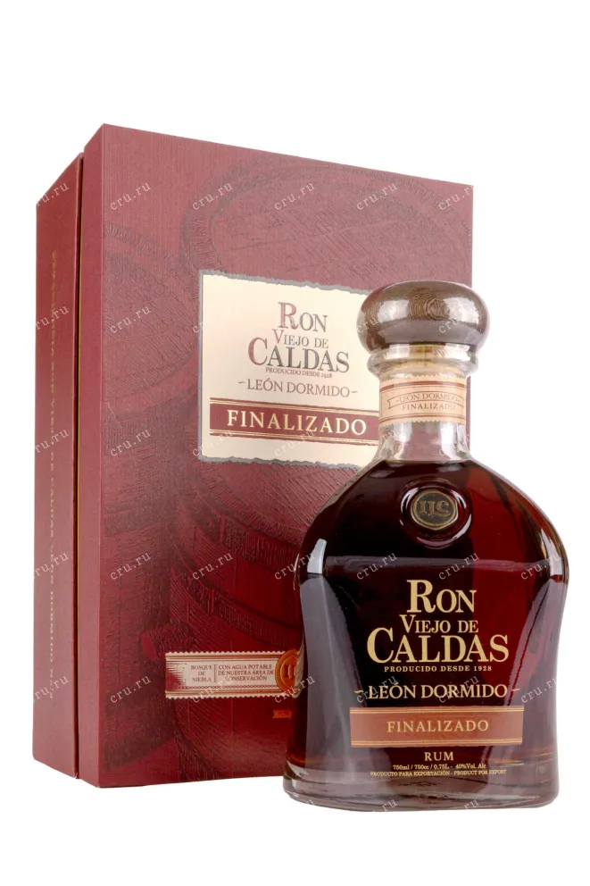 Ром Viejo de Caldas Leon Dormido 12 years old gift box  0.75 л