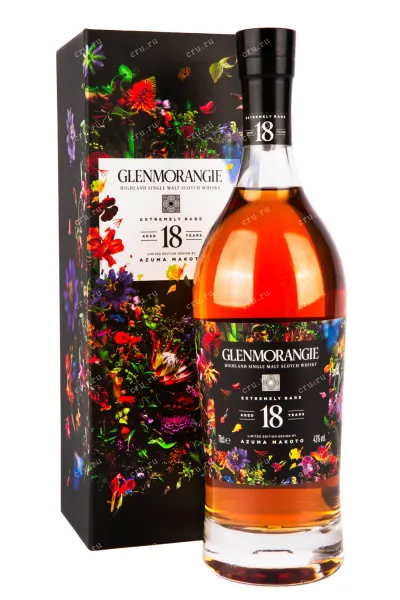 Виски Glenmorangie Extremely Rare 18 Years Old Limited Edition Design by Azuma Makoto, gift box  0.7 л