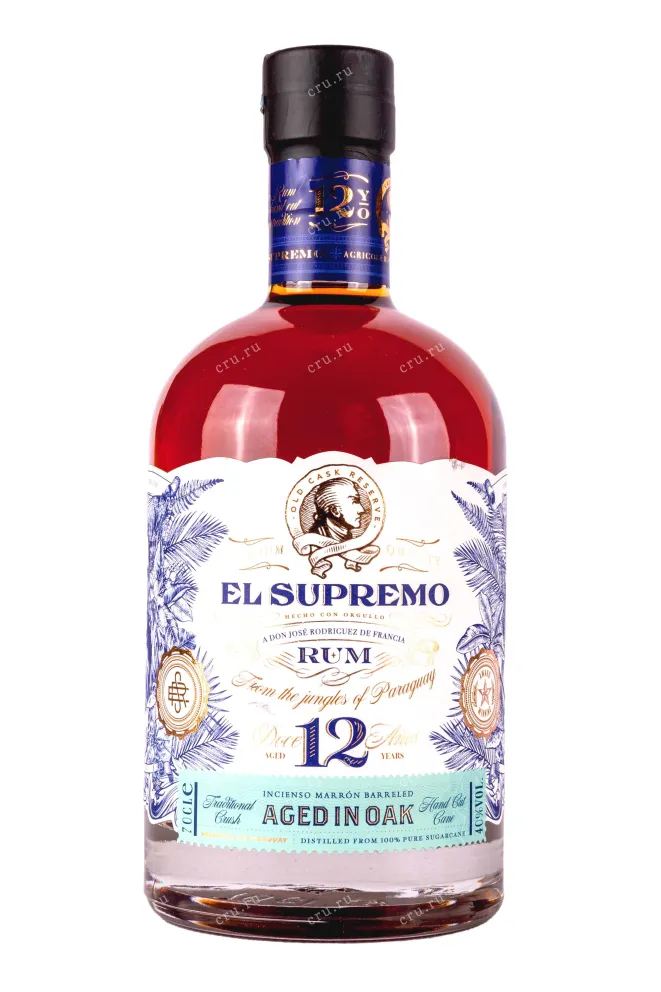 Бутылка El Supremo 12 years old in gift box 0.7 л