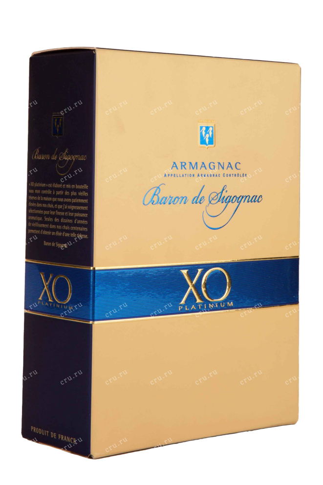 Подарочная коробка Baron de Sigognac XO Platinum gift box 0.7 л