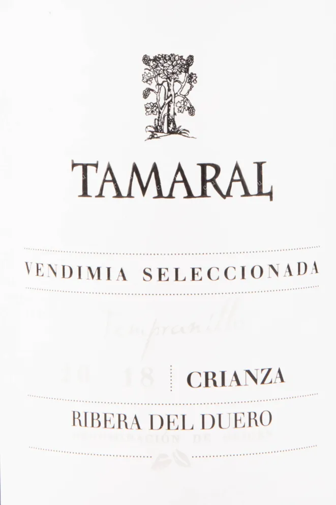 Вино Tamaral Ribera del Duero Vendimia Seleccionada Crianza DO 2018 0.75 л