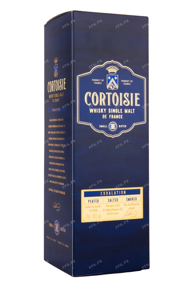 Подарочная коробка виски Cortoisie Single Malt 0.7