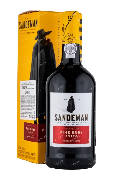 Портвейн Sandeman Fine Ruby 2018 0.75 л