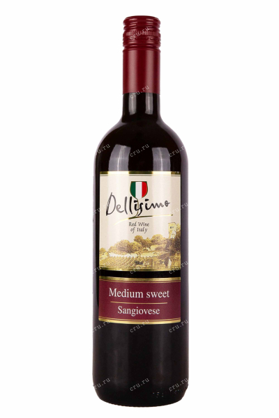 Вино Dellisimo Sangiovese Rubicone 2021 0.75 л