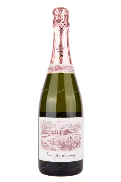 Игристое вино La Vida al Camp Cava Brut Rose 2019 0.75 л