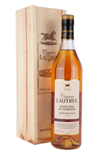 Коньяк Lautrec Selection Du Domaine in a wooden box   0.7 л