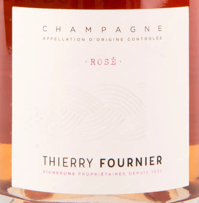 Этикетка игристого вина Thierry Fournier Rose Brut 0.75 л