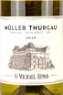 Этикетка San Michele-Appiano Muller Thurgau 0.75 л